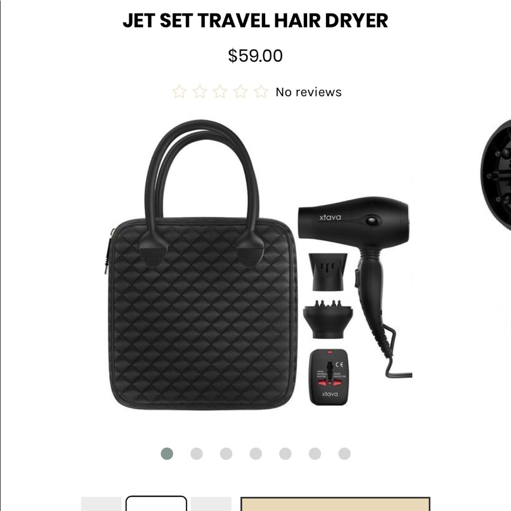 XTAVA travel hair dryer kit